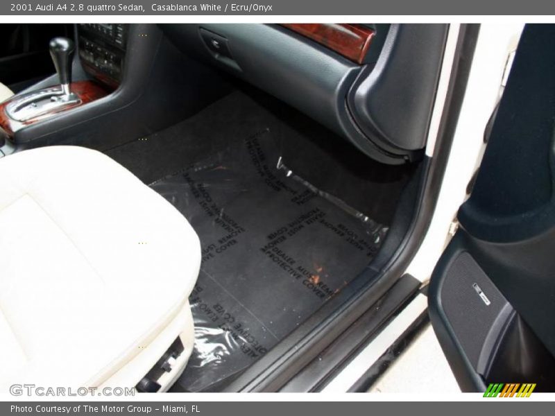 Casablanca White / Ecru/Onyx 2001 Audi A4 2.8 quattro Sedan