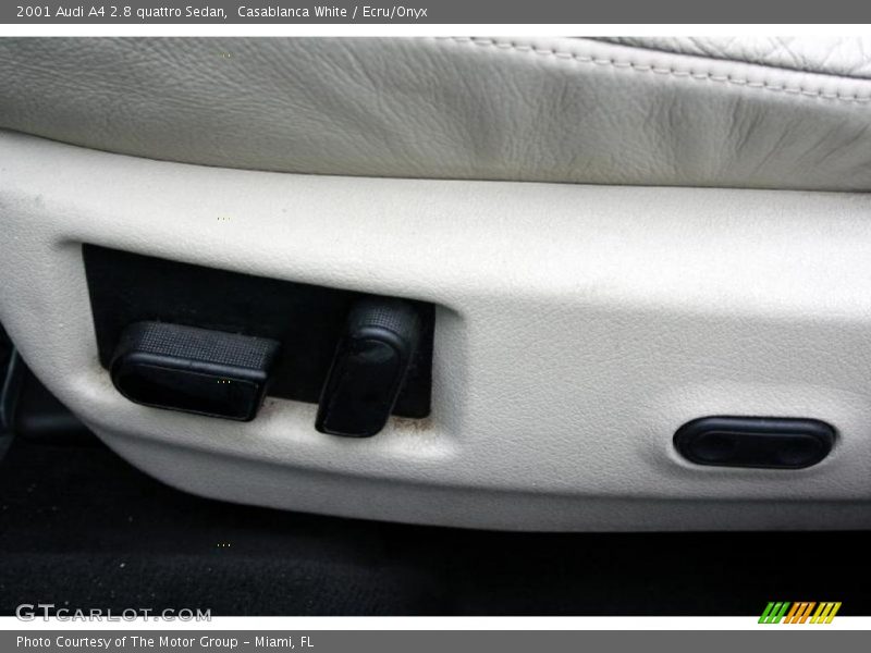 Casablanca White / Ecru/Onyx 2001 Audi A4 2.8 quattro Sedan