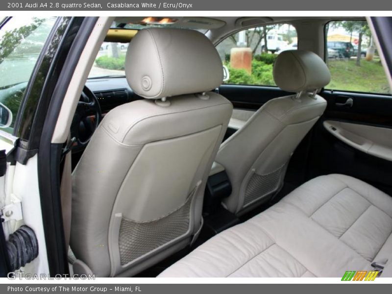 Casablanca White / Ecru/Onyx 2001 Audi A4 2.8 quattro Sedan