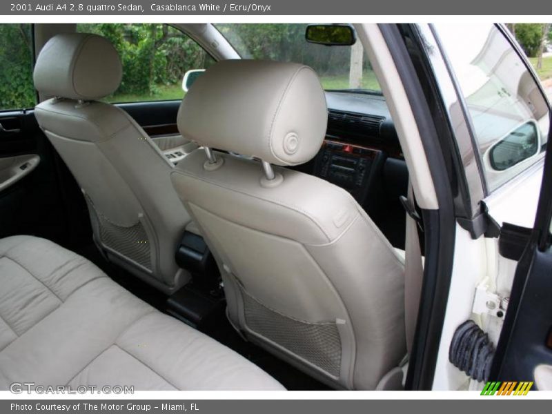Casablanca White / Ecru/Onyx 2001 Audi A4 2.8 quattro Sedan