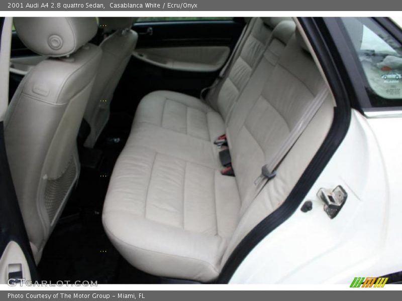 Casablanca White / Ecru/Onyx 2001 Audi A4 2.8 quattro Sedan
