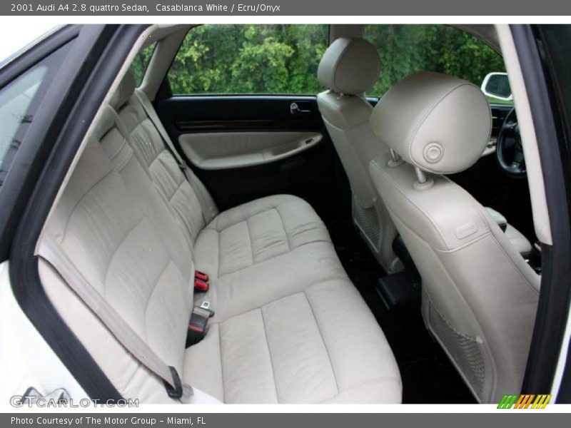 Casablanca White / Ecru/Onyx 2001 Audi A4 2.8 quattro Sedan