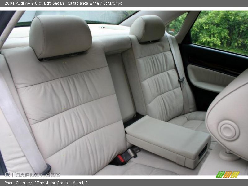 Casablanca White / Ecru/Onyx 2001 Audi A4 2.8 quattro Sedan