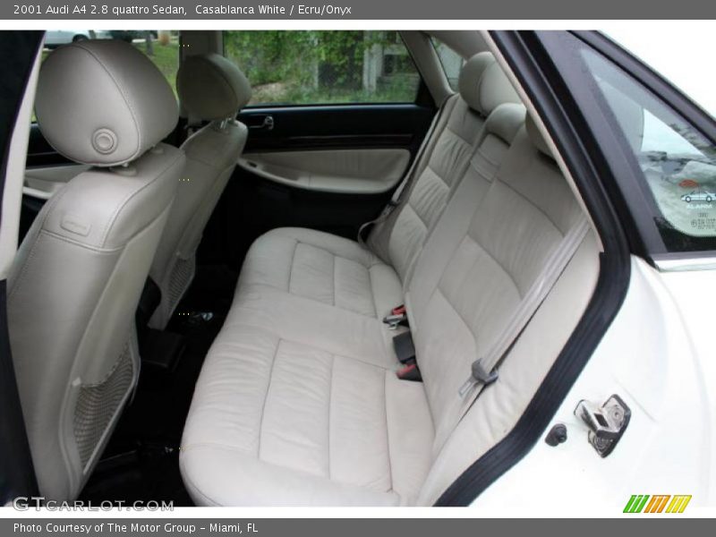 Casablanca White / Ecru/Onyx 2001 Audi A4 2.8 quattro Sedan