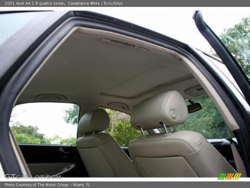 Casablanca White / Ecru/Onyx 2001 Audi A4 2.8 quattro Sedan