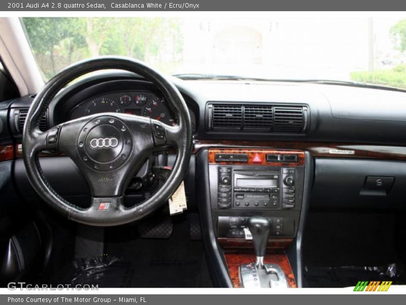Casablanca White / Ecru/Onyx 2001 Audi A4 2.8 quattro Sedan
