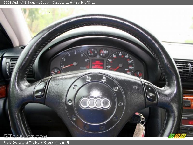 Casablanca White / Ecru/Onyx 2001 Audi A4 2.8 quattro Sedan