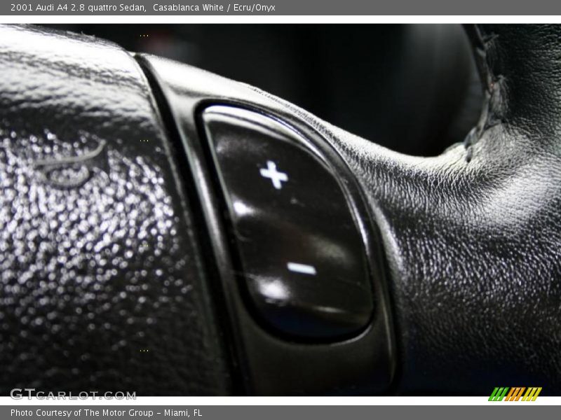 Casablanca White / Ecru/Onyx 2001 Audi A4 2.8 quattro Sedan