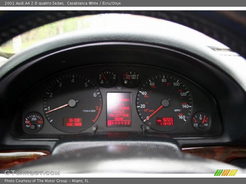 Casablanca White / Ecru/Onyx 2001 Audi A4 2.8 quattro Sedan