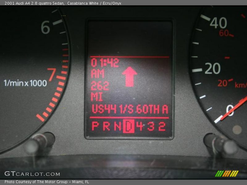 Casablanca White / Ecru/Onyx 2001 Audi A4 2.8 quattro Sedan