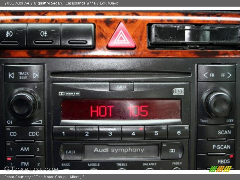 Casablanca White / Ecru/Onyx 2001 Audi A4 2.8 quattro Sedan