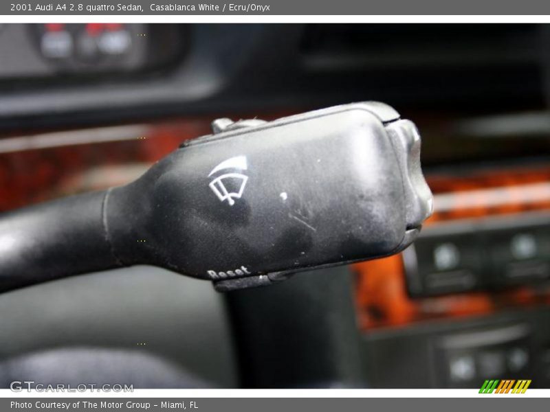 Casablanca White / Ecru/Onyx 2001 Audi A4 2.8 quattro Sedan