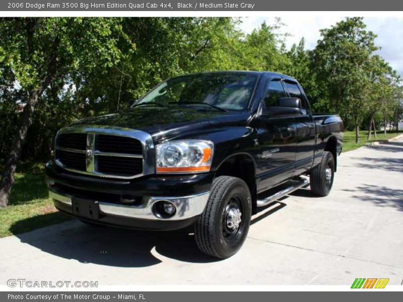 Black / Medium Slate Gray 2006 Dodge Ram 3500 Big Horn Edition Quad Cab 4x4