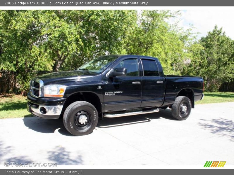 Black / Medium Slate Gray 2006 Dodge Ram 3500 Big Horn Edition Quad Cab 4x4