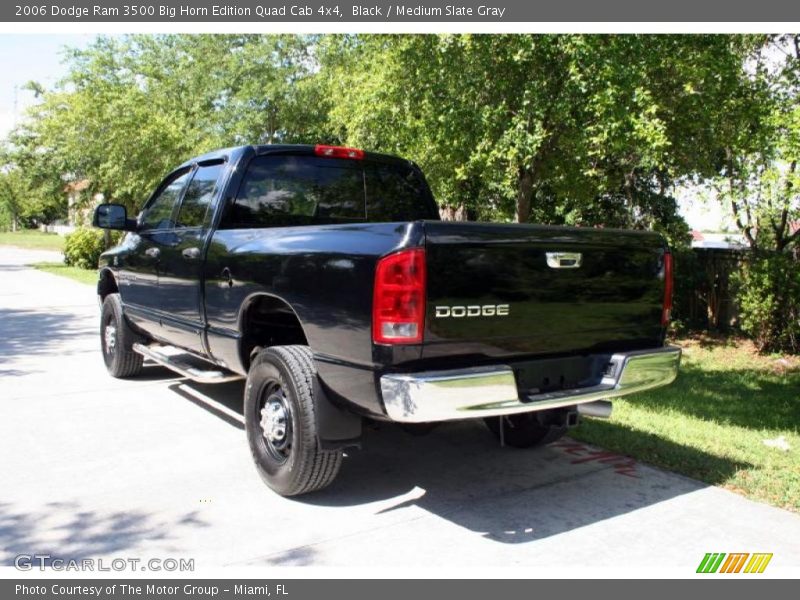 Black / Medium Slate Gray 2006 Dodge Ram 3500 Big Horn Edition Quad Cab 4x4