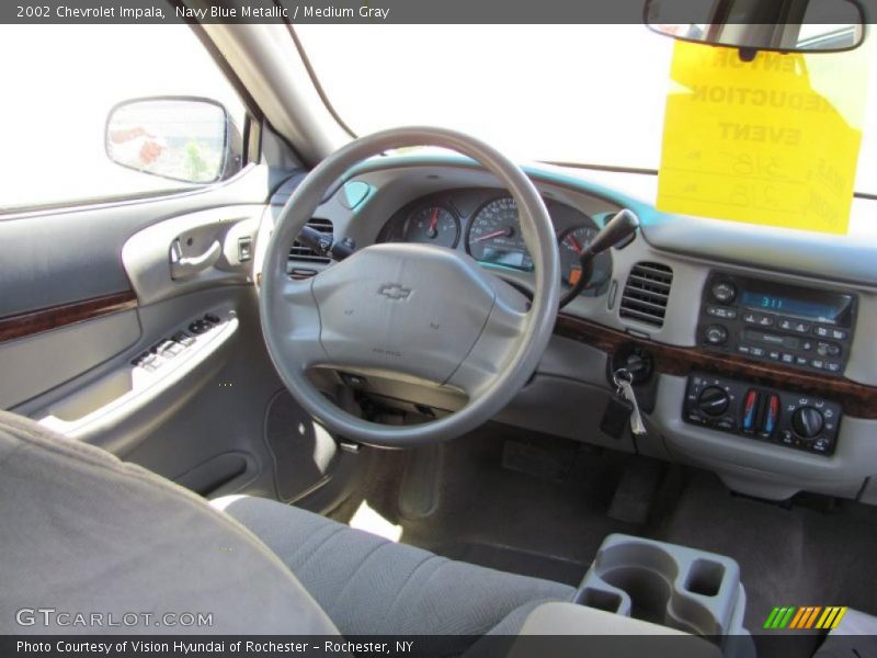 Navy Blue Metallic / Medium Gray 2002 Chevrolet Impala