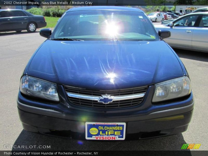 Navy Blue Metallic / Medium Gray 2002 Chevrolet Impala