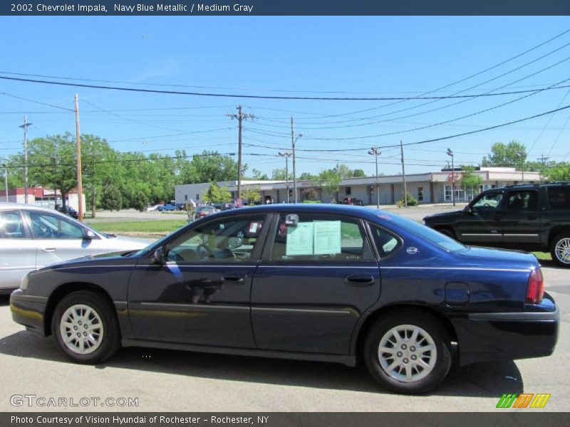 Navy Blue Metallic / Medium Gray 2002 Chevrolet Impala