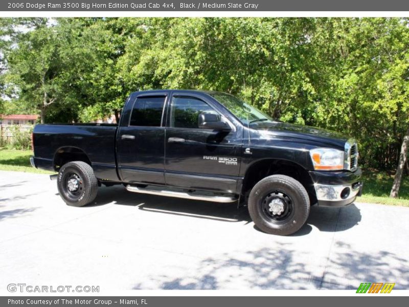 Black / Medium Slate Gray 2006 Dodge Ram 3500 Big Horn Edition Quad Cab 4x4