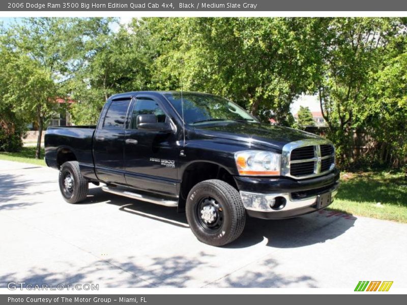 Black / Medium Slate Gray 2006 Dodge Ram 3500 Big Horn Edition Quad Cab 4x4