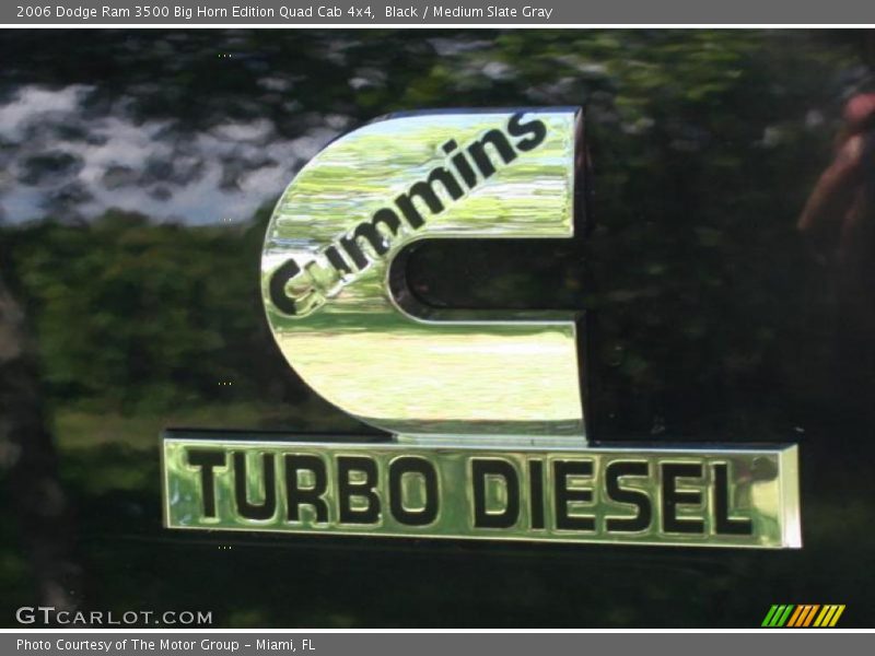 Black / Medium Slate Gray 2006 Dodge Ram 3500 Big Horn Edition Quad Cab 4x4
