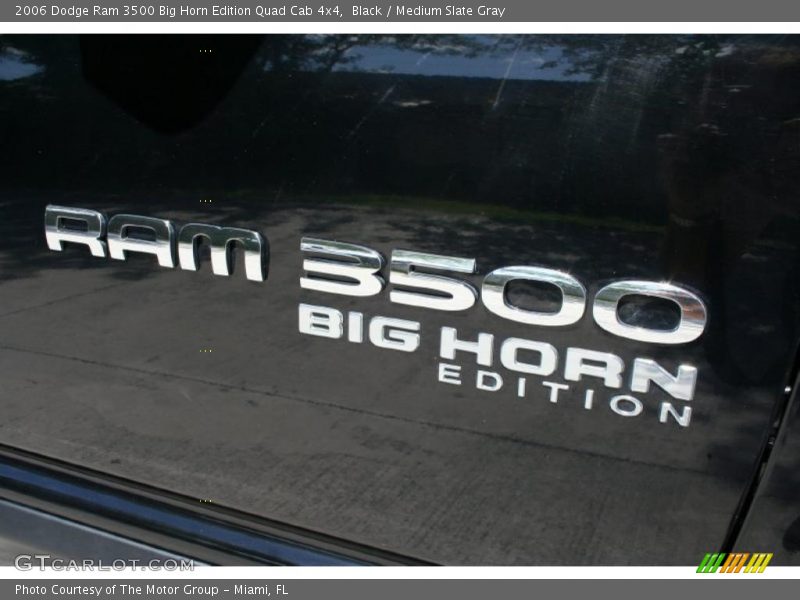 Black / Medium Slate Gray 2006 Dodge Ram 3500 Big Horn Edition Quad Cab 4x4