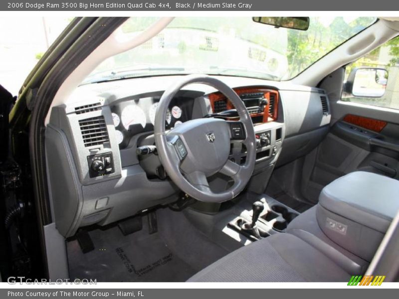 Black / Medium Slate Gray 2006 Dodge Ram 3500 Big Horn Edition Quad Cab 4x4