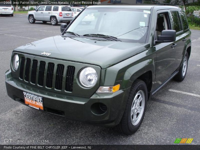 Jeep Green Metallic / Pastel Pebble Beige 2008 Jeep Patriot Sport