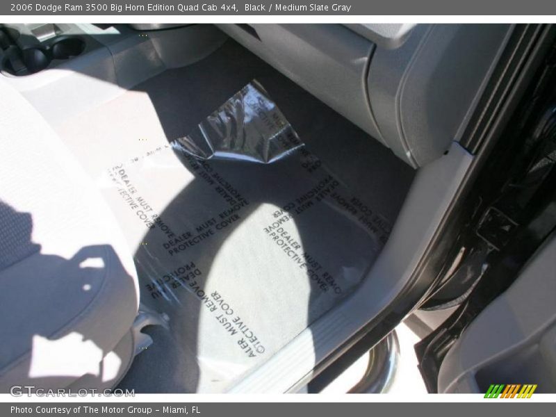 Black / Medium Slate Gray 2006 Dodge Ram 3500 Big Horn Edition Quad Cab 4x4