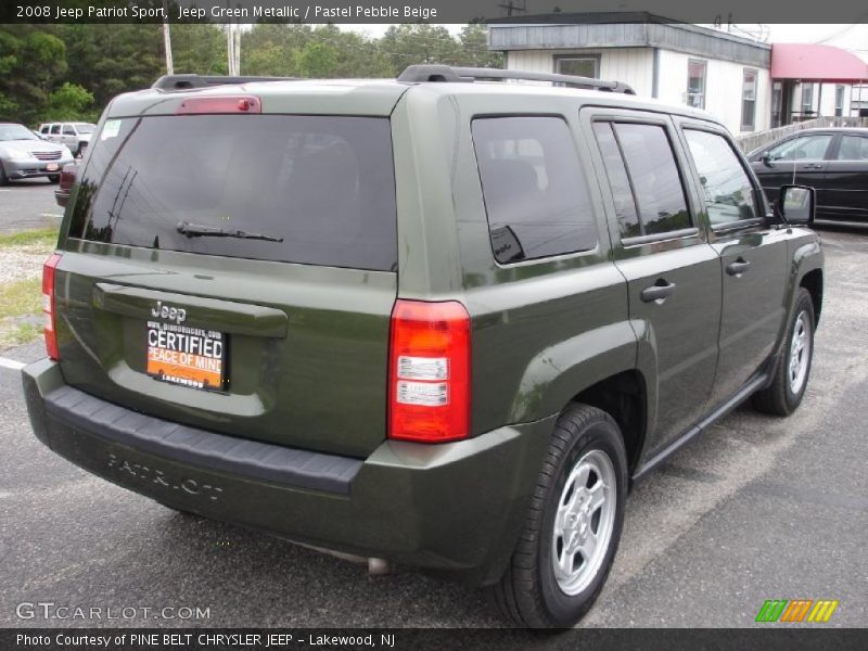 Jeep Green Metallic / Pastel Pebble Beige 2008 Jeep Patriot Sport