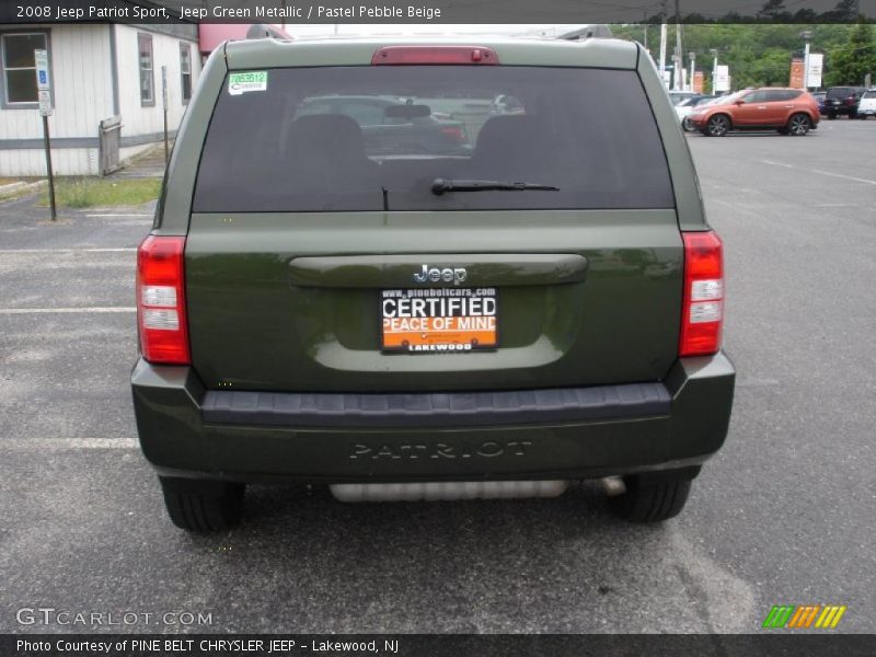 Jeep Green Metallic / Pastel Pebble Beige 2008 Jeep Patriot Sport