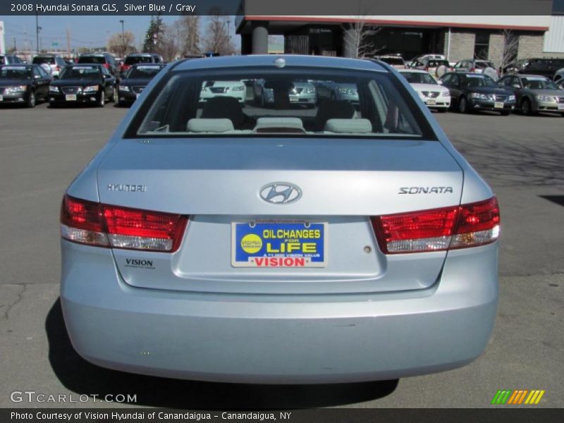 Silver Blue / Gray 2008 Hyundai Sonata GLS