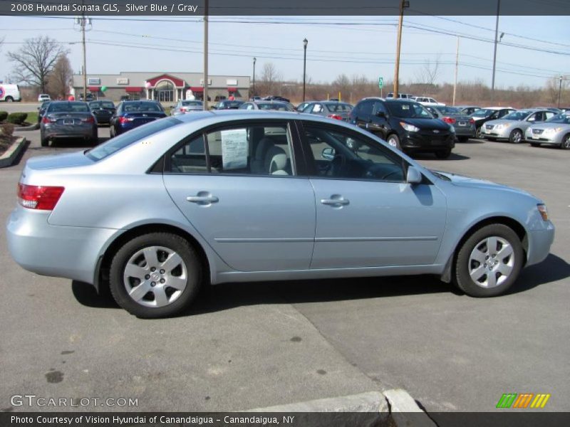 Silver Blue / Gray 2008 Hyundai Sonata GLS