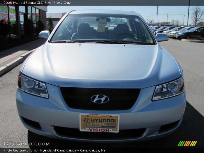 Silver Blue / Gray 2008 Hyundai Sonata GLS