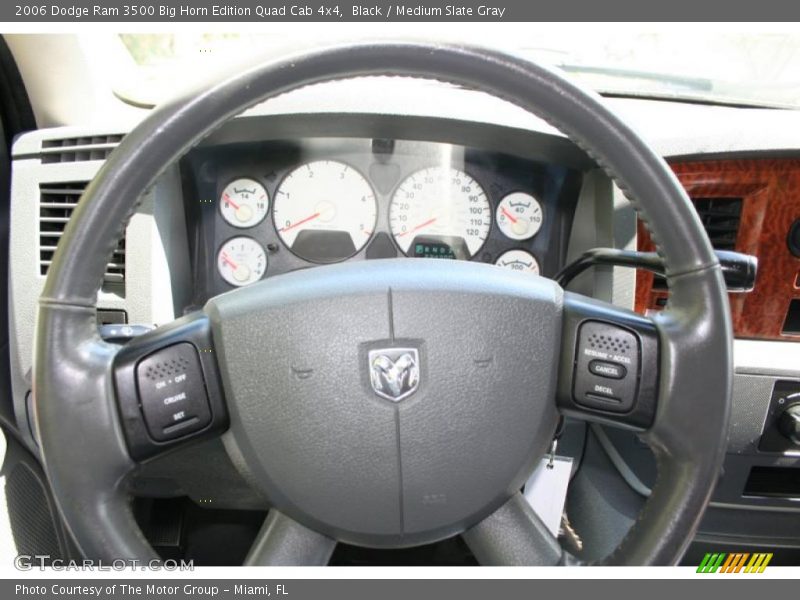 Black / Medium Slate Gray 2006 Dodge Ram 3500 Big Horn Edition Quad Cab 4x4