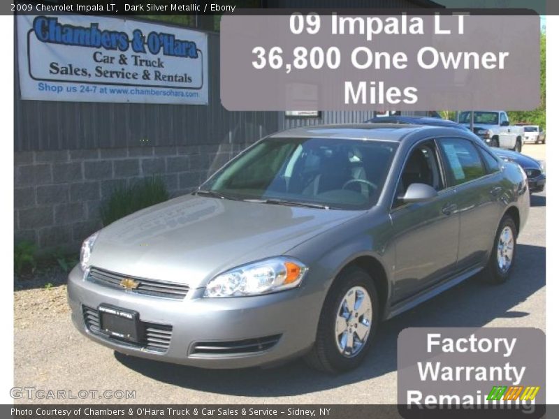 Dark Silver Metallic / Ebony 2009 Chevrolet Impala LT