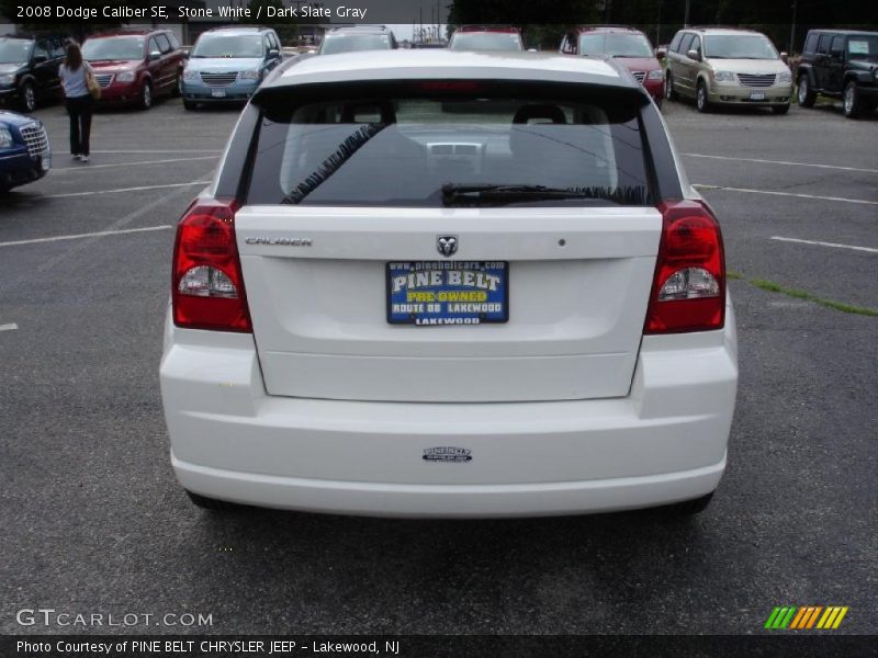 Stone White / Dark Slate Gray 2008 Dodge Caliber SE