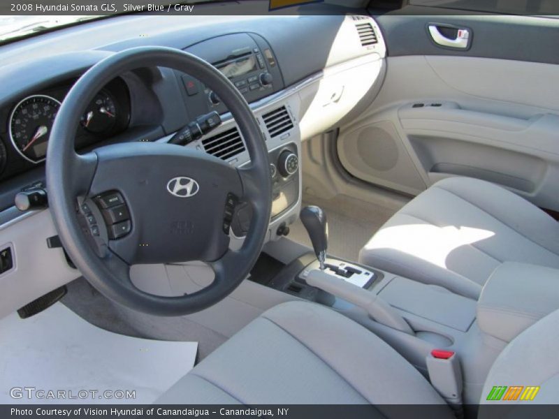 Silver Blue / Gray 2008 Hyundai Sonata GLS