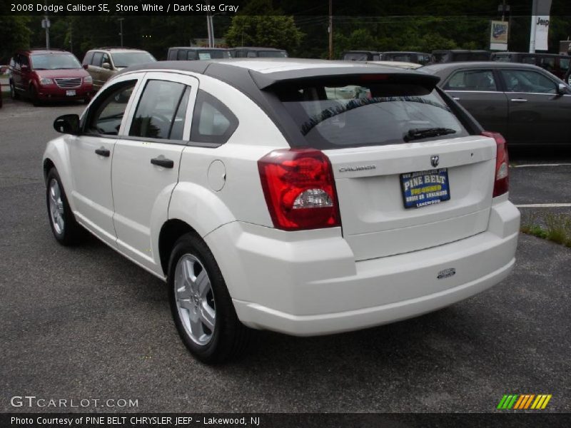 Stone White / Dark Slate Gray 2008 Dodge Caliber SE