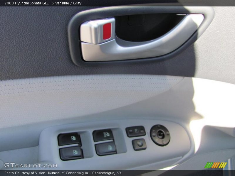 Silver Blue / Gray 2008 Hyundai Sonata GLS