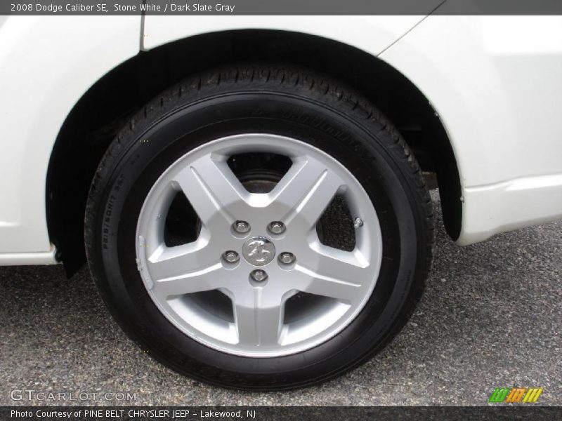 Stone White / Dark Slate Gray 2008 Dodge Caliber SE