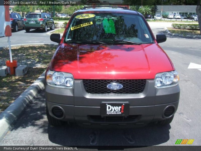Red / Medium/Dark Flint 2007 Ford Escape XLS