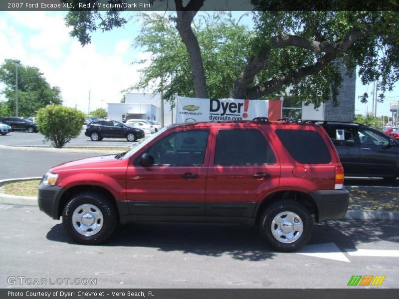 Red / Medium/Dark Flint 2007 Ford Escape XLS