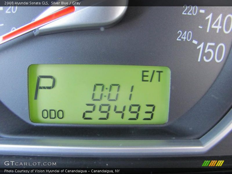 Silver Blue / Gray 2008 Hyundai Sonata GLS