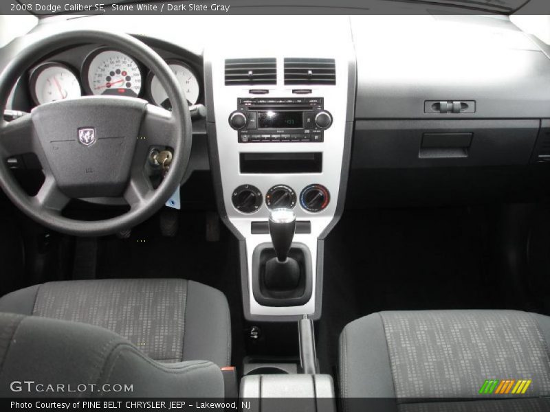 Stone White / Dark Slate Gray 2008 Dodge Caliber SE