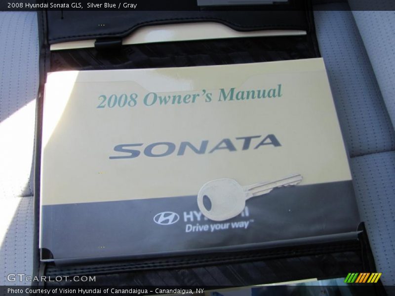 Silver Blue / Gray 2008 Hyundai Sonata GLS