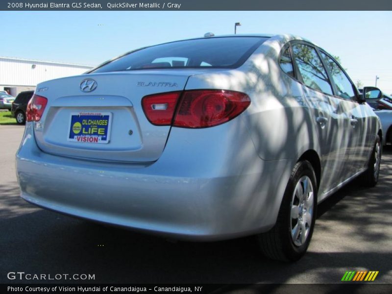 QuickSilver Metallic / Gray 2008 Hyundai Elantra GLS Sedan