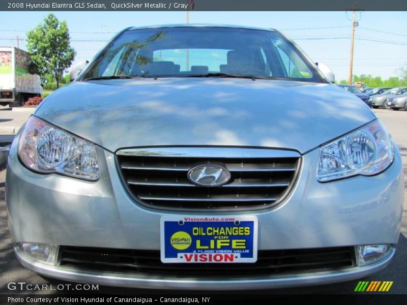 QuickSilver Metallic / Gray 2008 Hyundai Elantra GLS Sedan