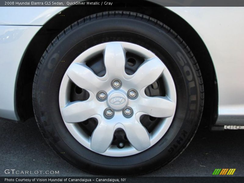 QuickSilver Metallic / Gray 2008 Hyundai Elantra GLS Sedan