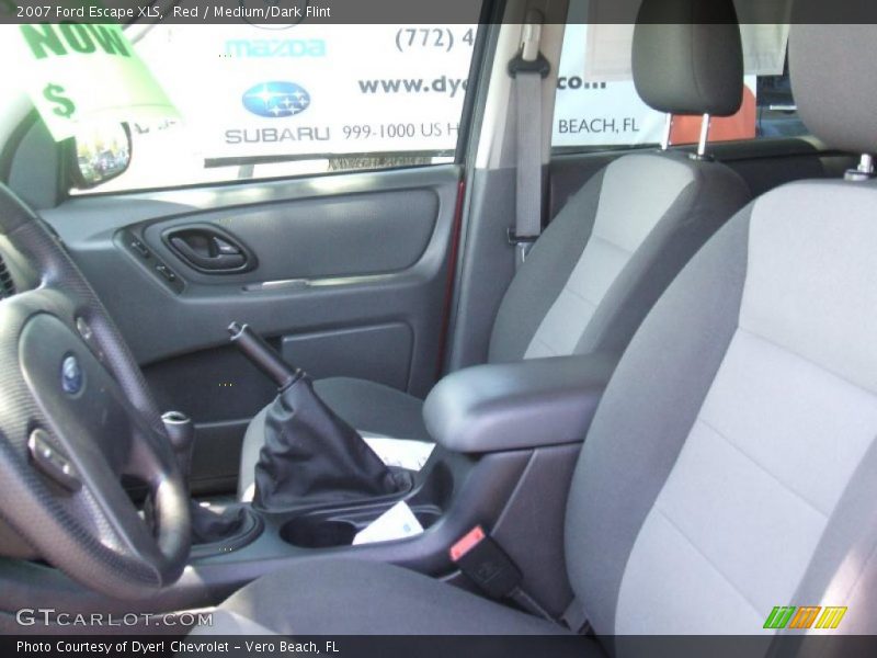 Red / Medium/Dark Flint 2007 Ford Escape XLS
